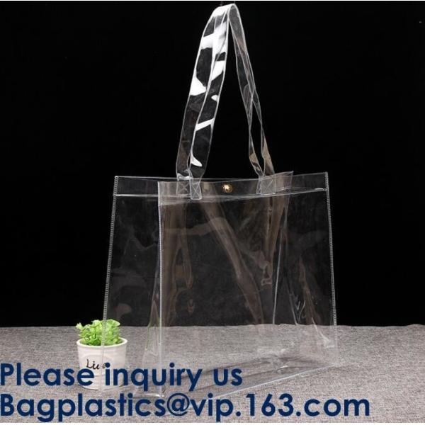 100% Manufacturer Eco-Friendly,Reusabl Promptly Delivery Reasonable Price,Custom printing Large Capacity Women Clear PVC