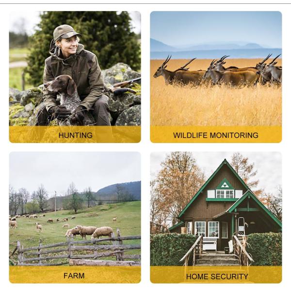 16MP 12VAC Night Vision Hunting Camera 1080P FHD IP66 Fixed Focus