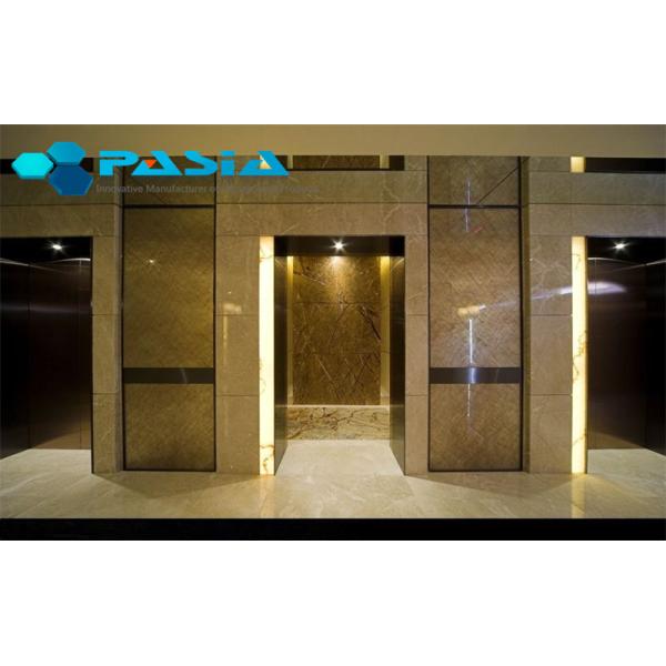 Granite Stone Aluminium Honeycomb Panel With Edge Open For Indoor Decoration