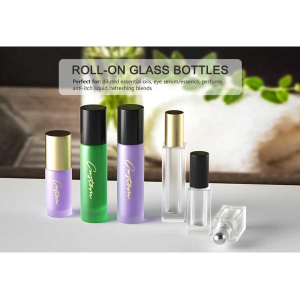 Customized Packaging 3ml 5ml 10ml Glass Perfume Roll On Bottle For Essential Oils