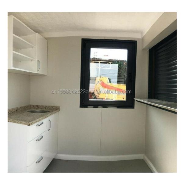 Sandwich Panel Door Container Houses 40ft Two Bedroom for Glass Door Living Accommodation
