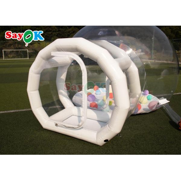Clear Inflatable Bubble House Tent Single Tunnel Bubble House Dome Camping Hut With Blower