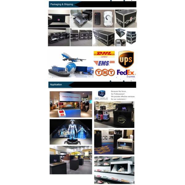 360 Degree 3d Hologram Display Full Resolution 19 Inch 4 Sided