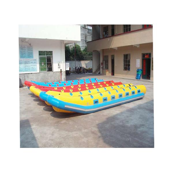 PVC Tarpaulin Inflatable Fly Fishing Boats For 6 Persons Water Games 520 x 120 cm