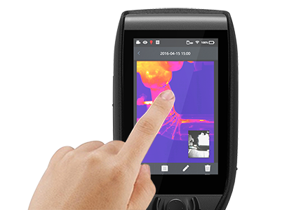 384×288 IP54 High Resolution Thermal Camera , Handheld Infrared Camera