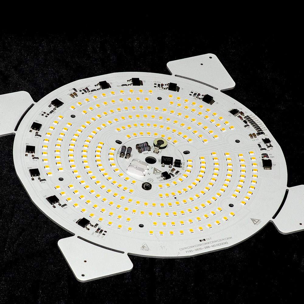 AC220V High Bay Light 200W DOB LED Module PCBA FloodLight Source