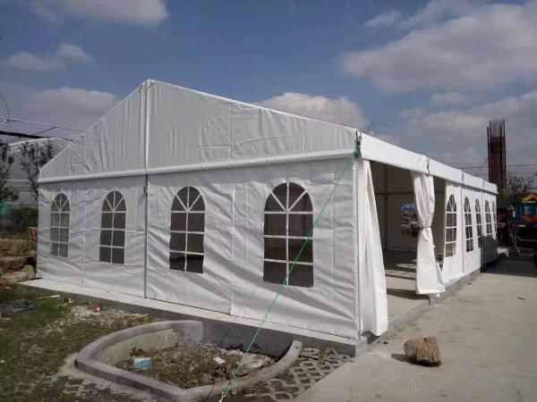 Quality Customized Size Aluminum Frame PVC Cover Outdoor Tent For Living / Storage for sale