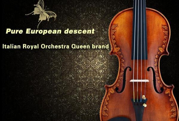 V07-carved Violin 4/4 Advanced Italy handmade violin Antique Spruce wood Violino Musical Instrument,violin case,rosin