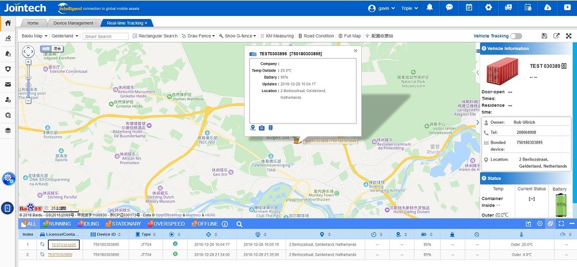 0.5kg Real Time GPS Tracking Device , 900Mhz GPS Container Tracker