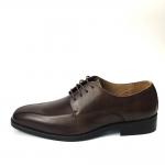 Brown Color Mens Leather Casual Shoes Low Heel Shoe Height Business Affairs