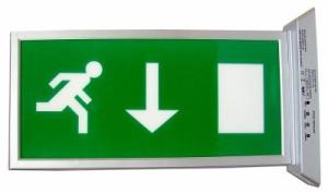 LED recessed emergency exit light