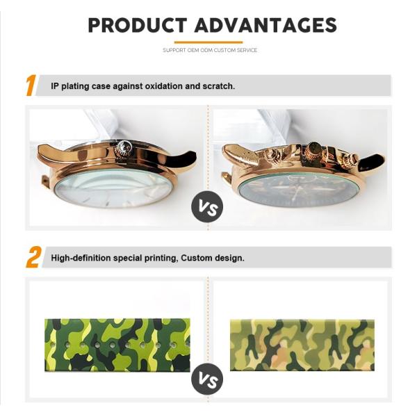 CPSIA Approved Leather Minimalist Watch Alloy Square For Business