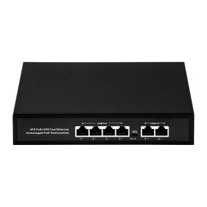 China OEM ODM Fast Ethernet 10/100mbps 4 Port Poe Switch With 2 Uplink Port Network Switch on sale