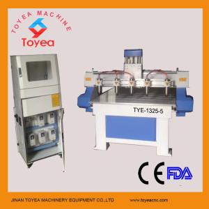 China Multi-heads CNC  Router machine for 3D wood relief with 5 spindles,computer cabinet,Mach 3 systemTYE-1325-5 on sale