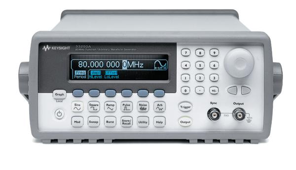 Quality Keysight 33250A Function / Arbitrary Waveform Generator, 80 MHz RS-232 IO Connectivity Supported for sale