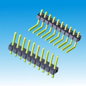 China 3.96mm Right Angle Pin Header Single Row 5AMP Straight Au Sn on sale