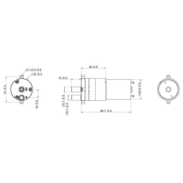 self-priming micro water pump