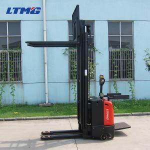 China 1.2 Ton Electric Pallet Stacker / Walkie Pallet Lift Stacker For Small Working Aisle on sale