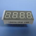 RoHS Four Digit 7 Segment Common Cathode Led Display White 0.36 Inch