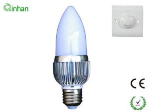High efficiency 180 degree 3W AC 110V / 240V LED ball lamp 2 years warranty