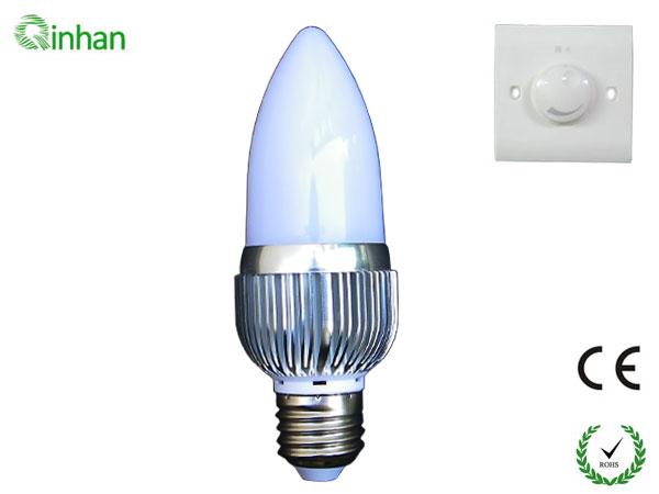 Quality High efficiency 180 degree 3W AC 110V / 240V LED ball lamp 2 years warranty for sale