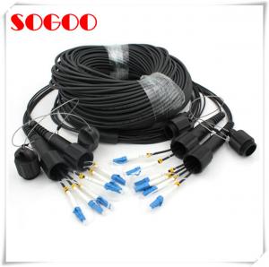 Wholesale Black Outdoor Armored Fiber Patch Cord FTTH SC/LC/FC/ST Simplex Fiber Count from china suppliers