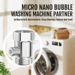 2024 Newest Shining Brass Stainless Steel Micro Nano Bubble Nozzle For Washing
