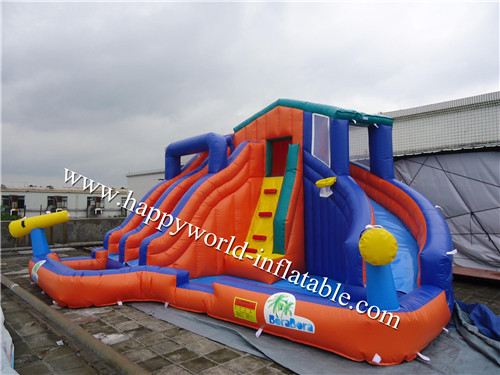 Wholesale inflatable water slide pool , jumping castles inflatable water slide from china suppliers
