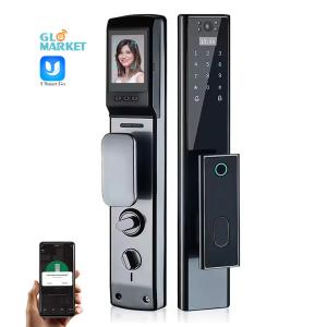 Wholesale Glomarket Wireless Biometric Fingerprint Security Fully Automatic Smart Lock Digital Password Card Key Lock With Camera from china suppliers