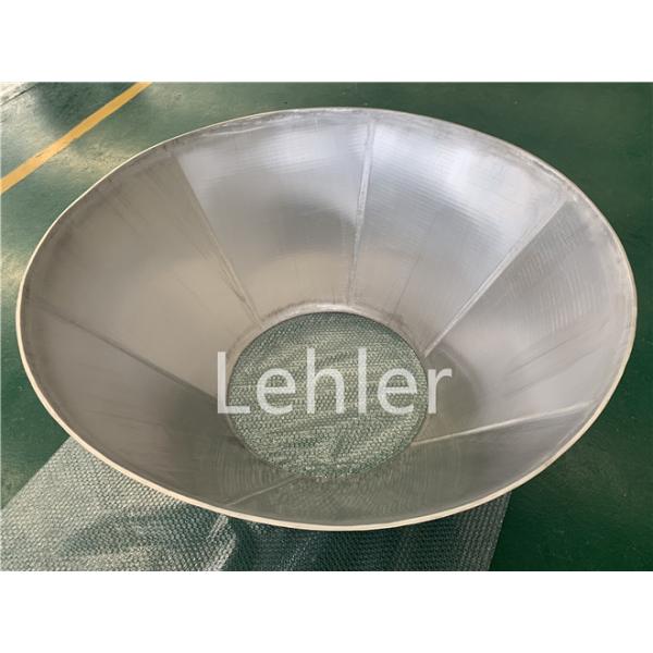 Conical Wedge Wire Basket 60 Micron Filtration Rate For Centrifugal Machines