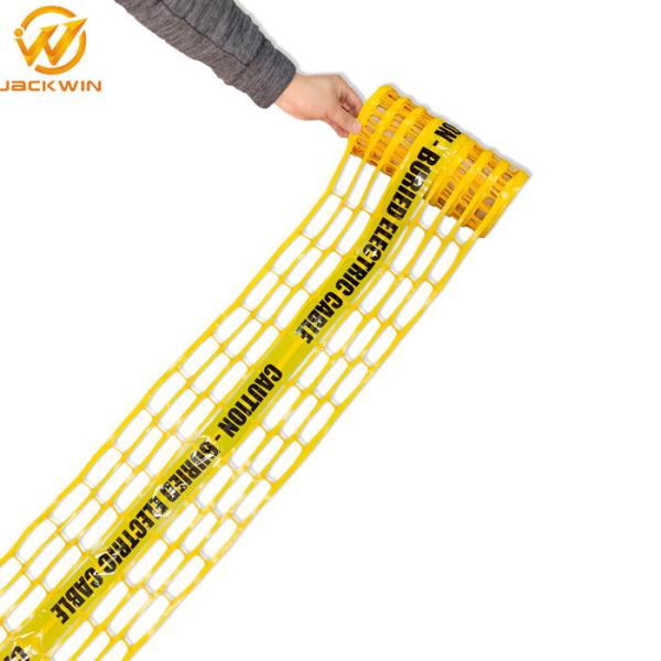 Quality Underground Detectable Warning Mesh Tape CAUTION ELECTRIC CABLE BELOW Size 200mm*100meters for sale