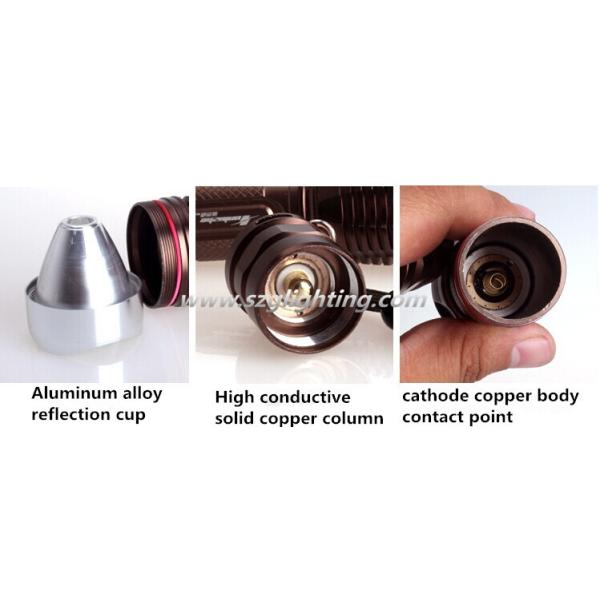 Mini CREE LED Flashlight Torch Waterproof 1100 Lumen Aluminum Alloy Housing