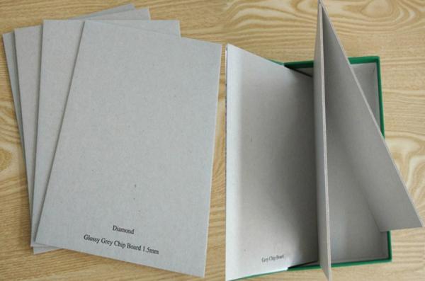 Quality Grade A 650GSM Grey Board Paper Grey Chip Board For Book Cover Material for sale