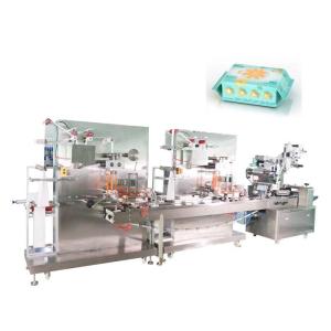 Wholesale ODM Automatic Packaging Line Servo Driven Controlled Wet Wipes Machine Durable from china suppliers