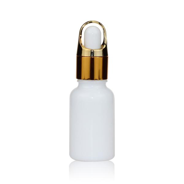 15ml Oil Dropper Glass Bottle Empty White Porcelain Cosmetic Containers