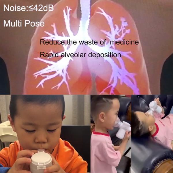 Cold Cough Home Nebulizer Machine ≥0.25ml/Min With DC 5V Power 3V Battery