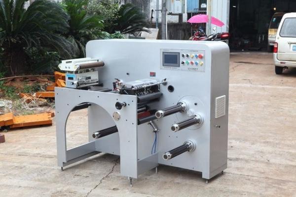 Abrasive Automatic Paper Slitting And Rewinding Machine / Label Slitting Machine