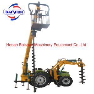 Wholesale High performance pole erection machine with post hole digger from china suppliers