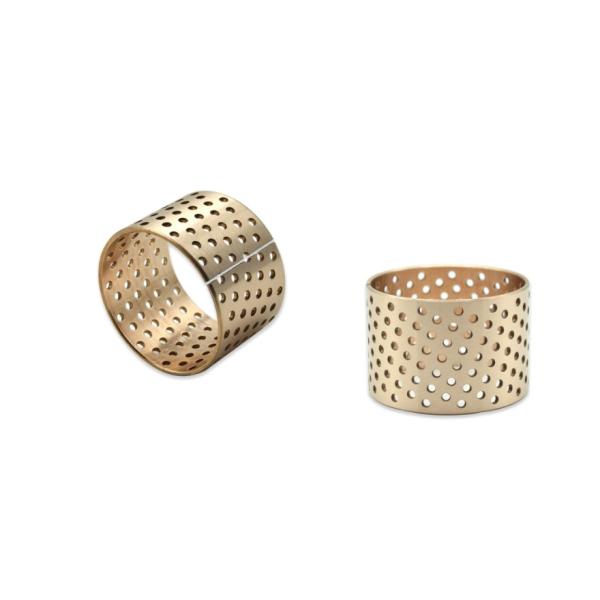 Perforated 60x65x50mm Bronze Plain Bearing Cusn8 Collar Bush