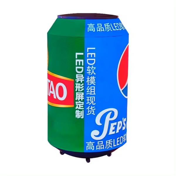 Quality Telescopic Flexible Led Screen Panel Can Beer Bottle Display For Planetariums for sale