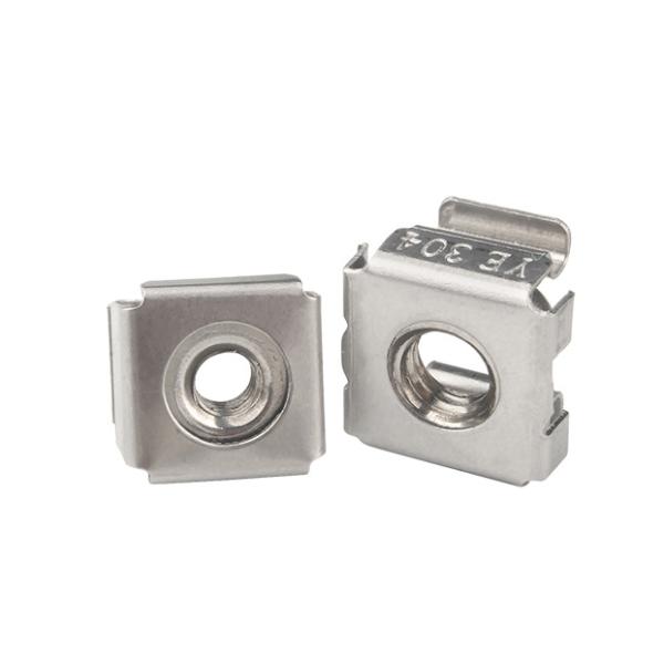 Metric Measurement System Customization 304 Stainless Steel M4 M6 M8 Cage Nuts for Square Nut and U Clip Nut Chrome Plated