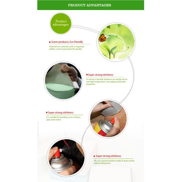 Professional Supplier Aerosol Little Bubble Spray Adhesive Foam Adhesive Glue