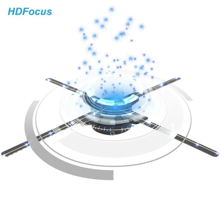 2024 New 3d Hologram Advertising Technology 50cm 4 Blades High-Resolution Display 3d Holographic Led Fan Hologram