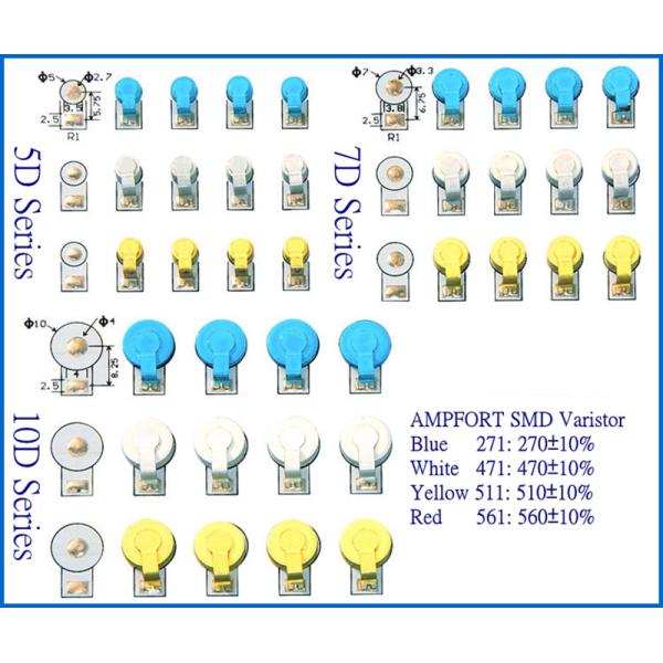Disk Multilayer Surge Protection Varistor , 500A SMT SMD Varistor