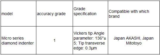 TMTECK Made Large Load Vickers Series Diamond Incompatible With Japan AKASHI Japan Mitutoyo