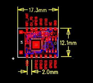 Wholesale ESP-03 Digital Sensor 3.3V RF Wireless Module 100 Yards ESP 03 Wifi Wireless Module from china suppliers