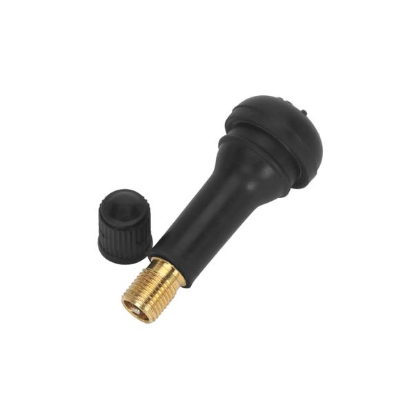 Passenger Car Snap In Tire Valve Stem TR414 Brass Or Aluminum Material