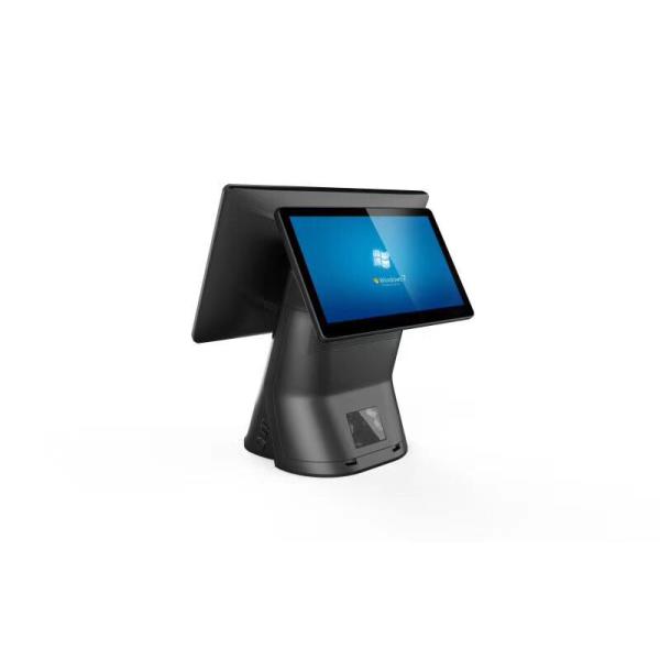 Dual Screen All In One POS PC Cash Register Resistive Touch Screen Intel J1800 CPU