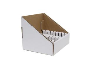 White Custom Cardboard Display Boxes Effective Branding Tool For Sale Promotion