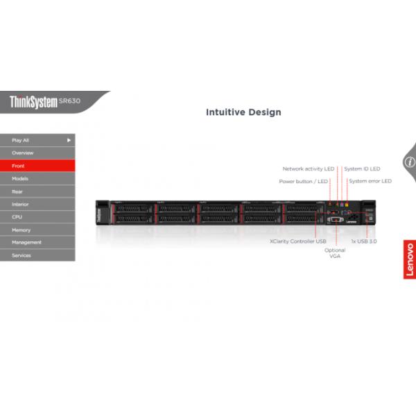 PCIe SR630 Thinksystem Lenovo GPU Server XClarity Systems Management